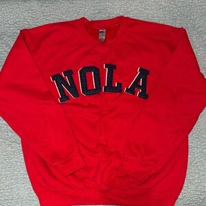 Gildan Red NOLA Women's Sweatshirt